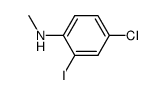 (4-chloro-2-iodophenyl)methylamine Structure