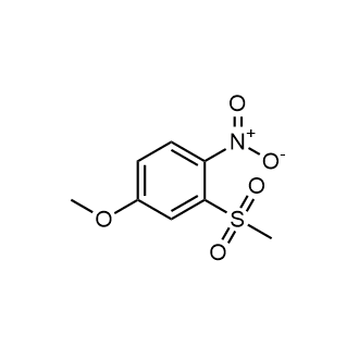 4-甲氧基-2-(甲基磺酰基)-1-硝基苯结构式