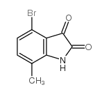 4-bromo-7-methylisatin Structure