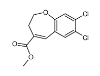 methyl 7,8-dichloro-2,3-dihydro-1-benzoxepine-4-carboxylate Structure
