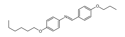 N-(4-hexoxyphenyl)-1-(4-propoxyphenyl)methanimine Structure