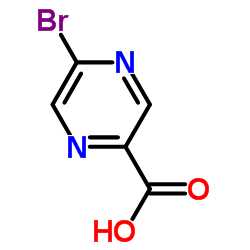 5-Bromopyrazine-2-carboxylic acid structure