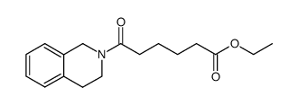 ethyl 6-oxo-6-(1,2,3,4-tetrahydro-2-isoquinolyl)hexanoate结构式