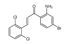1-(2-amino-4-bromophenyl)-3-(2,6-dichlorophenyl)prop-2-en-1-one Structure