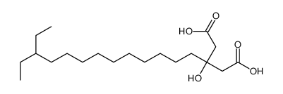 3-(11-ethyltridecyl)-3-hydroxypentanedioic acid结构式