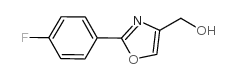 [2-(4-氟-苯基)-噁唑-4-基]-甲醇结构式