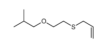 2-methyl-1-(2-prop-2-enylsulfanylethoxy)propane结构式