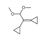 (1-cyclopropyl-2,2-dimethoxyethylidene)cyclopropane结构式