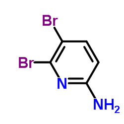 5,6-二溴吡啶-2-胺结构式