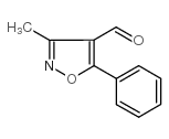 3-甲基-5-苯基-4-异噁唑甲醛结构式