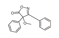 4-methoxy-3,4-diphenyl-1,2-oxazol-5-one Structure