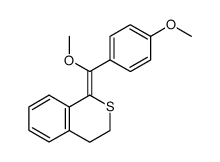 1-(α,4-dimethoxybenzylidene)-3,4-dihydro-1H-2-thionaphthalene Structure