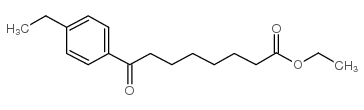 ethyl 8-(4-ethylphenyl)-8-oxooctanoate结构式
