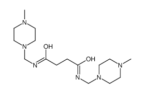 N,N'-bis[(4-methylpiperazin-1-yl)methyl]butanediamide结构式