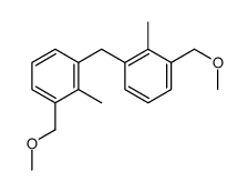 1-(methoxymethyl)-3-[[3-(methoxymethyl)-2-methylphenyl]methyl]-2-methylbenzene结构式