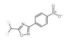 5-(二氯甲基)-3-(4-硝基苯基)-1,2,4-噁二唑结构式