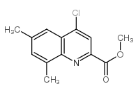 4-氯-6,8-二甲基-2-喹啉羧酸甲酯结构式