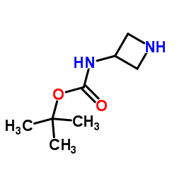 3-N-叔丁氧羰基胺基环丁胺结构式