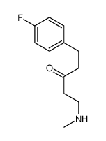 1-(4-fluorophenyl)-5-(methylamino)pentan-3-one结构式