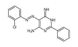 5-[(2-chlorophenyl)diazenyl]-2-phenylpyrimidine-4,6-diamine Structure