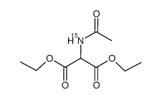 乙酰氨基丙二酸二乙酯-15N结构式