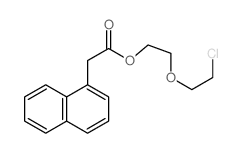 1-Naphthaleneaceticacid, 2-(2-chloroethoxy)ethyl ester结构式