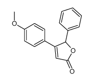 3-(4-methoxyphenyl)-2-phenyl-2H-furan-5-one结构式