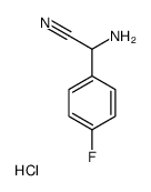 2-amino-2-(4-fluorophenyl)acetonitrile,hydrochloride Structure