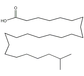 23-Methyl-tetracosanoic acid Structure