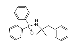 N-(2-methyl-1-phenylpropan-2-yl)-P,P-diphenylphosphinic amide结构式