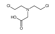 2-[bis(2-chloroethyl)amino]acetic acid Structure