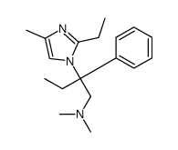 2-(2-ethyl-4-methylimidazol-1-yl)-N,N-dimethyl-2-phenylbutan-1-amine Structure