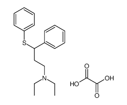 N,N-diethyl-3-phenyl-3-phenylsulfanylpropan-1-amine,oxalic acid Structure