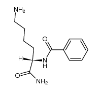 Nα-benzoyl-L-lysinamide结构式