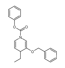 phenyl 3-(benzyloxy)-4-ethylpyridine-1(4H)-carboxylate Structure