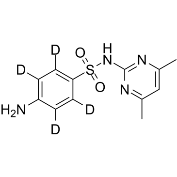 Sulfamethazine-D4 Structure