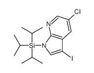 (5-chloro-3-iodo-pyrrolo[2,3-b]pyridin-1-yl)-triisopropyl-silane Structure