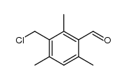 2,4,6-trimethyl-3-(chloromethyl)benzaldehyde结构式