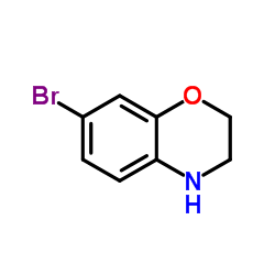 7-溴-3,4-二氢-2H-1,4-苯并恶嗪结构式