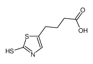 4-(2-sulfanylidene-3H-1,3-thiazol-5-yl)butanoic acid结构式
