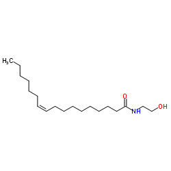 (10Z)-N-(2-Hydroxyethyl)-10-heptadecenamide Structure