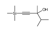3,4-dimethyl-1-trimethylsilylpent-1-yn-3-ol结构式