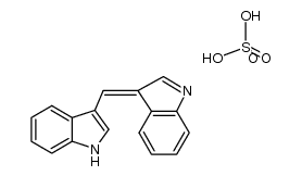 indol-3-yl-indol-3-ylidene-methane, sulfate Structure