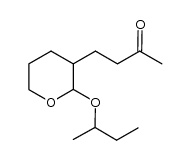 4-(2-(sec-butoxy)tetrahydro-2H-pyran-3-yl)butan-2-one结构式