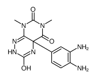 4a-(3,4-diaminophenyl)-6,8-dimethyl-2,4-dihydropyrimido[5,4-e][1,2,4]triazine-3,5,7-trione结构式