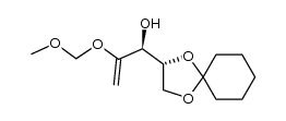 (S)-2-(methoxymethoxy)-1-((R)-1,4-dioxaspiro[4.5]decan-2-yl)prop-2-en-1-ol结构式