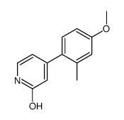 4-(4-methoxy-2-methylphenyl)-1H-pyridin-2-one结构式