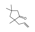 2,4,4-trimethyl-2-prop-2-enylcyclopentan-1-one Structure