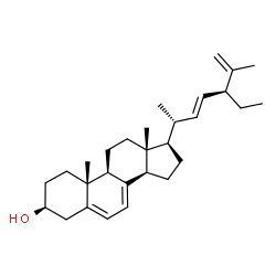 stigmasta-5,7,22,25-tetraene-3-ol structure