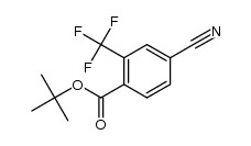 tert-butyl 4-cyano-2-(trifluoromethyl)benzoate结构式